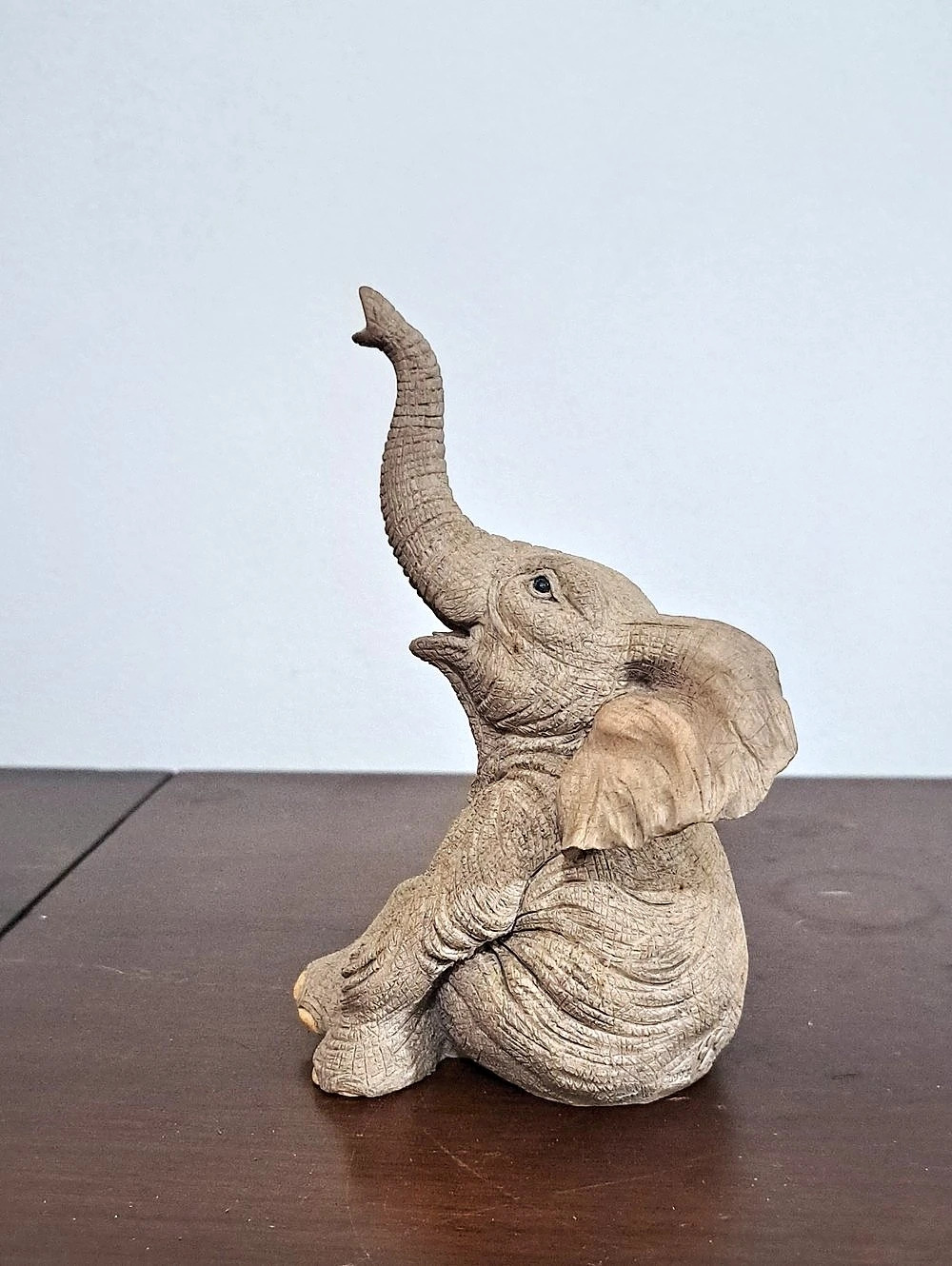 Taskers Elephant Hand-Painted Sculpture Brown